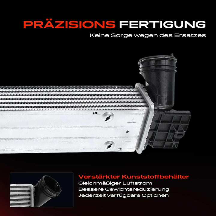Frankberg Ladeluftkühler Turbokühler Kompatibel mit 1er E81 E87 120d 123d 2004-2012 3er E90 320d 200