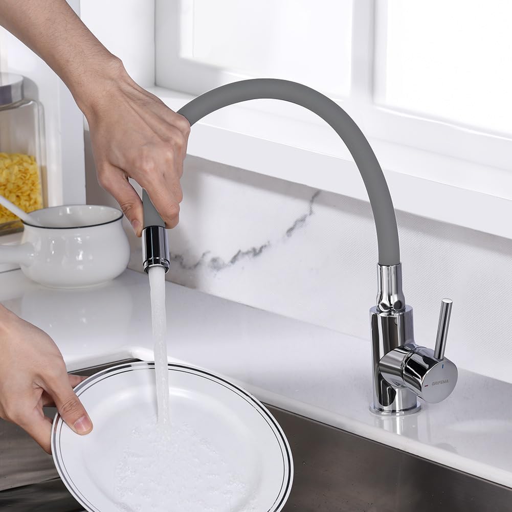GRIFEMA GRIFERÍA DE COCINA-G4002-9 | Küchenarmatur - Wasserhahn Küche mit Flexibler Auslauf, Hoher A