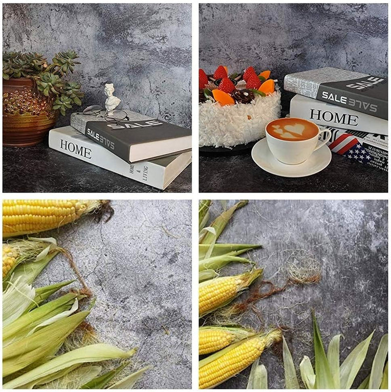 Selens 56x88cm 2 in 1 Hintergrund 3 Stück Essen Flat Lay Tischplatte Fotografie Doppelseitiger Hinte