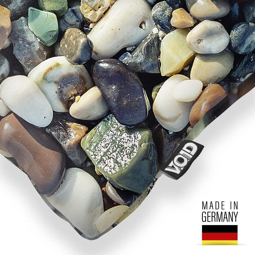 VOID Steinstrand Bunte Kiesel Kissenbezug Kissenhülle Sofakissen Kissen Deko Outdoor-Kissen Dekokiss