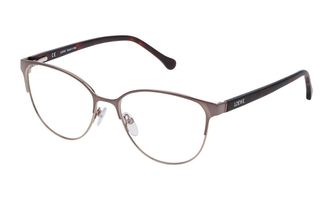 Loewe Unisex-Erwachsene VLWA18M530SHE Brillengestelle, Rot (Shiny Red Gold), 55