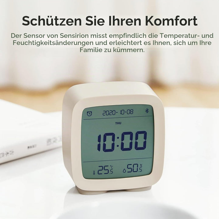 qingping Bluetooth Wecker, Funktioniert mit Mi Home (Alle Einstellungen nach App), Digitaler Smart W