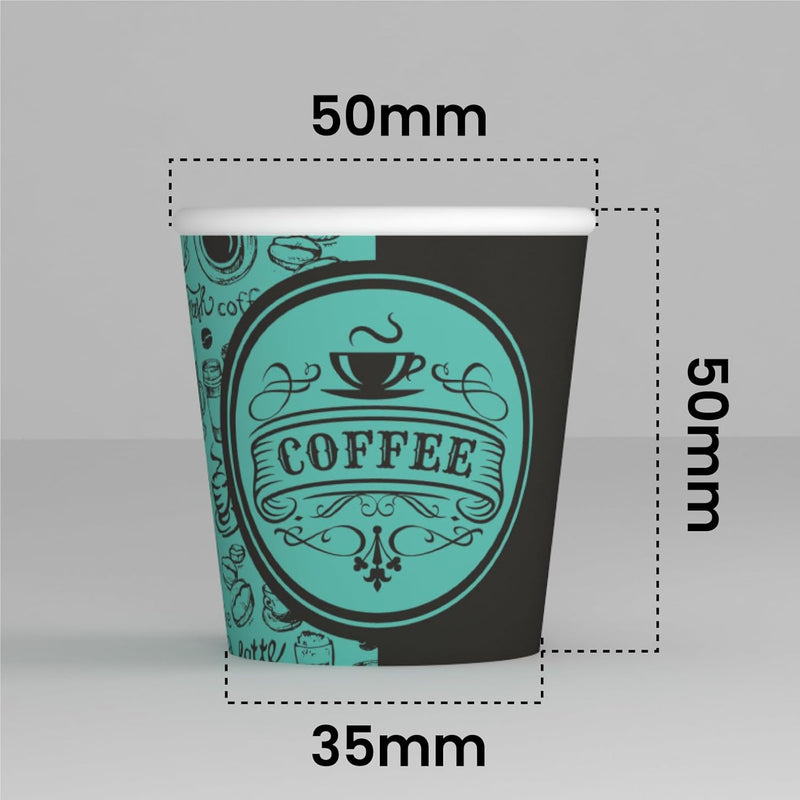 PubGreenCUP 1000 Kaffeebecher aus Papier, 65 ml, umweltfreundlich, biologisch abbaubar, Einwegbecher