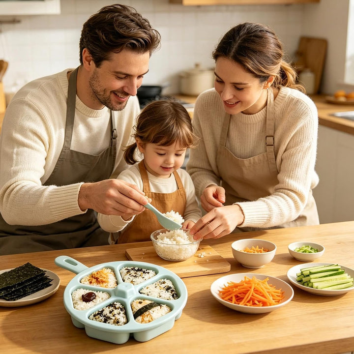 Sushi- und Onigiiri Triangional Formwerkzeug | Sushi Form für Hausgebrauch, Küche, Lunch, Kochen, Ki