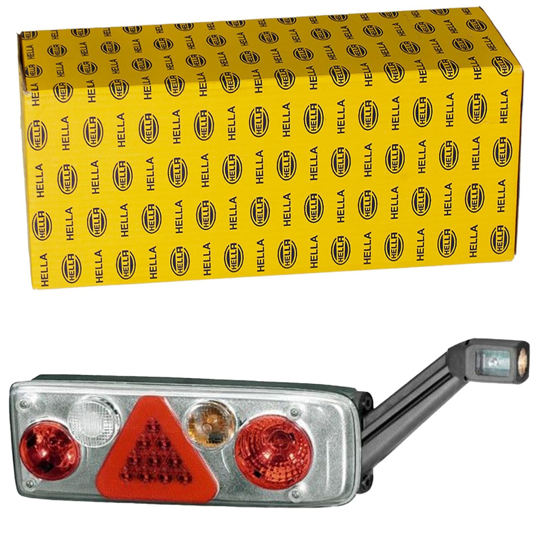 HELLA - Heckleuchte - EasyConn II Hybrid - Hybrid - 24V - Anbau/geschraubt - Lichtscheibenfarbe: gla