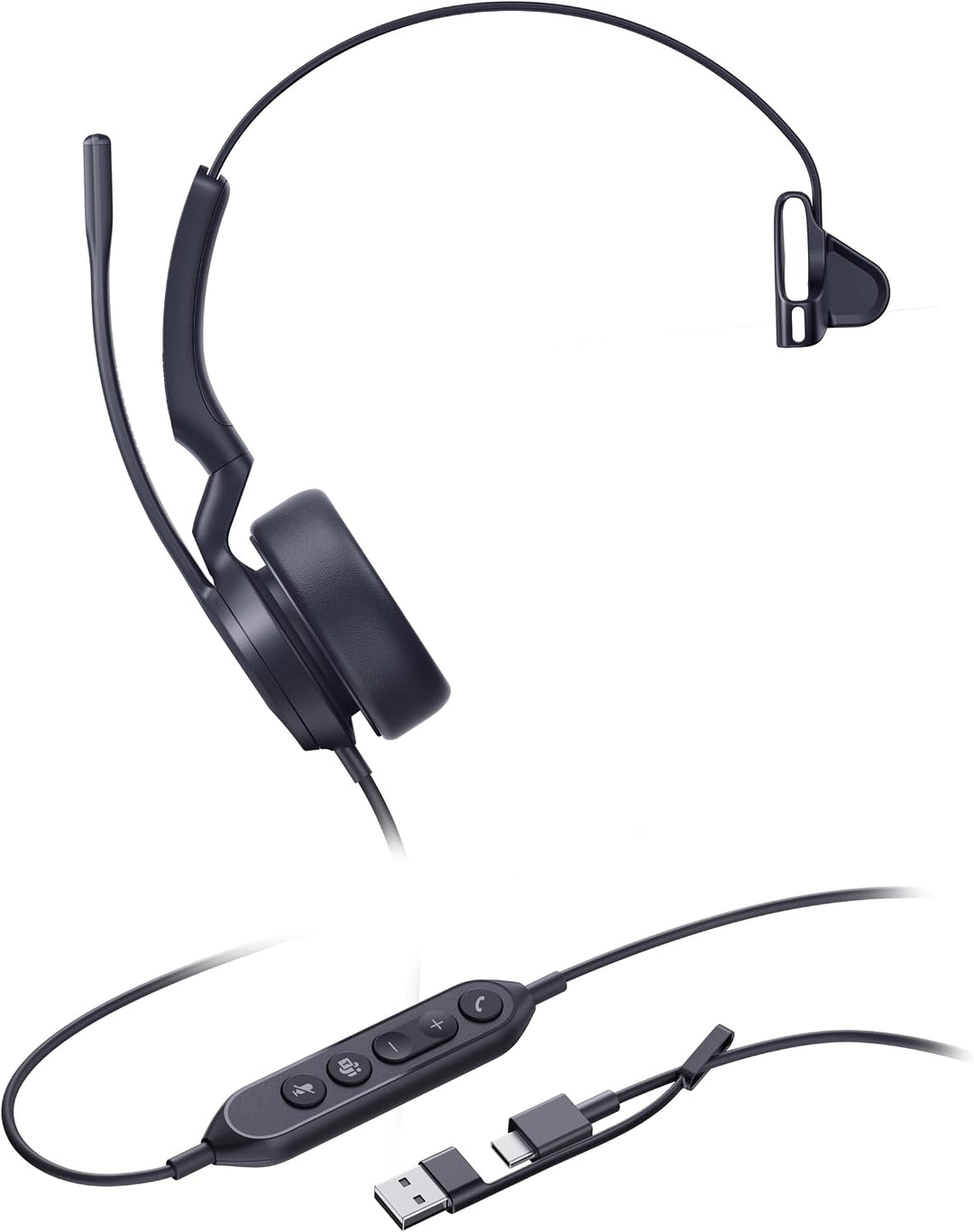 Yealink Headset UH44 Mono Teams USB-C/A, UH44 Mono Teams