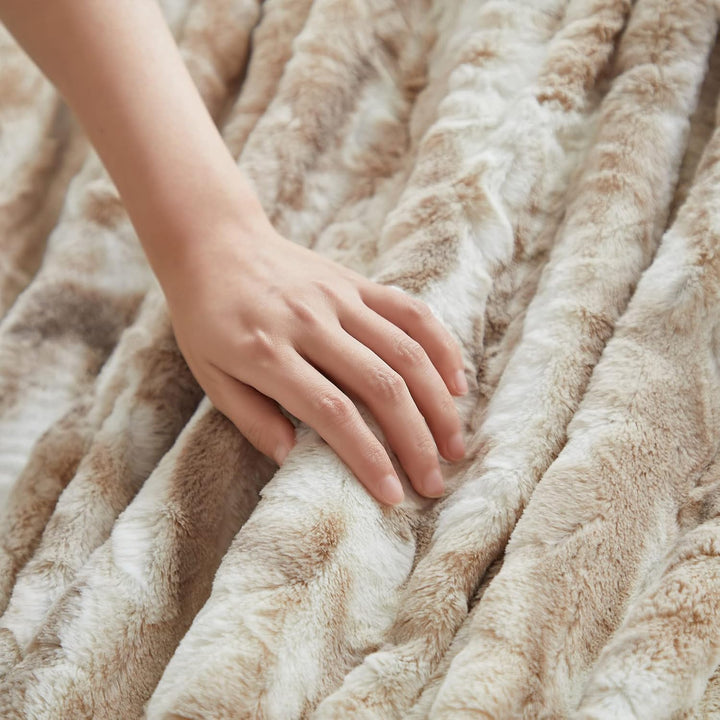 Wajade Kunstfelldecke – Sherpa Schafdecke – Comfort Luxuriöse Flauschige Kuscheldecke – weiche Decke