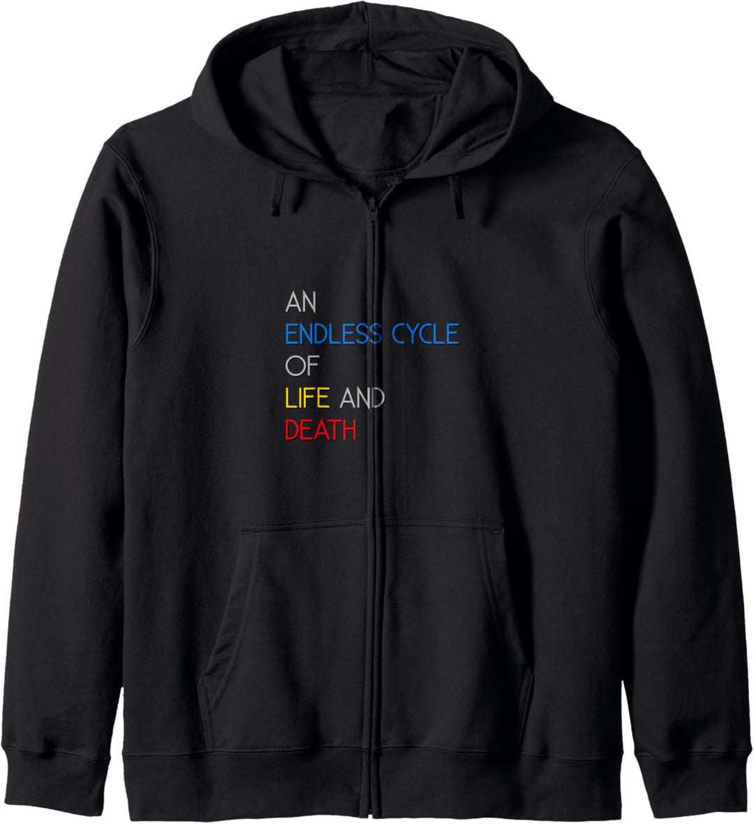 An Endless Cycle of Life And Death Dark Quotes Kapuzenjacke