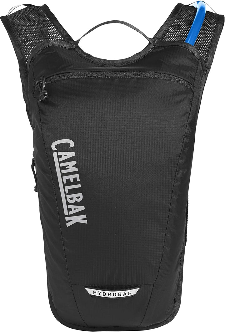 CamelBak Hydrobak Leichter Fahrrad-Trinkrucksack, 1,4 l Schwarz/Silber Trinkrucksack, Schwarz/Silber