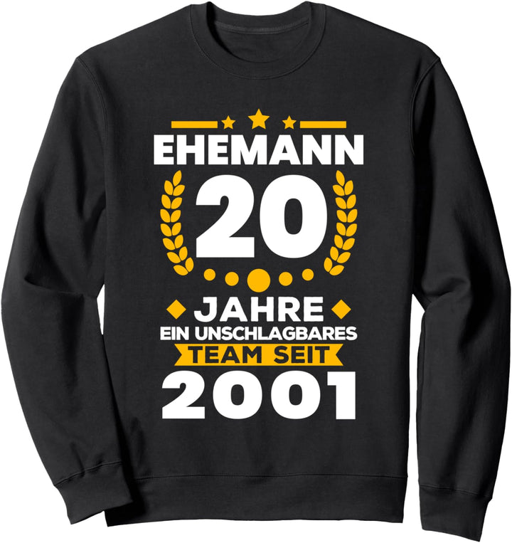 20. Hochzeitstag Porzellanhochzeit Ehemann Sweatshirt