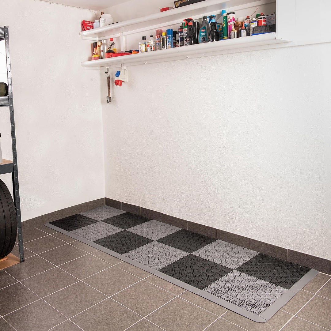 andiamo Terra Sol Terassenfliesen Klicksystem - Kunststoffplatten Aussenbereich für Balkon - Terasse