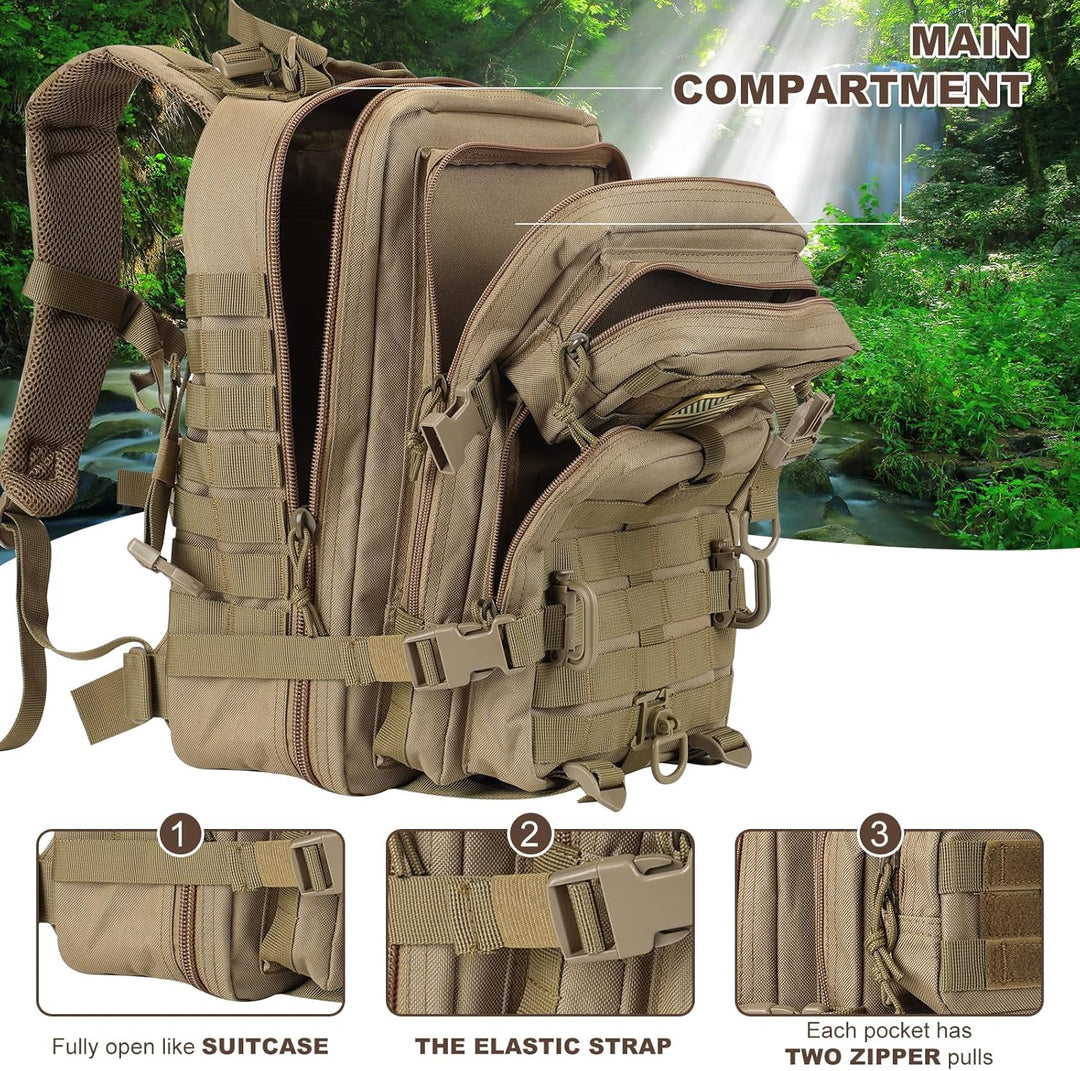 Militär Taktischer Rucksack US Cooper Rucksack Armee Assault Pack 3 Tage Bug Out Go Bag Trekking Wan