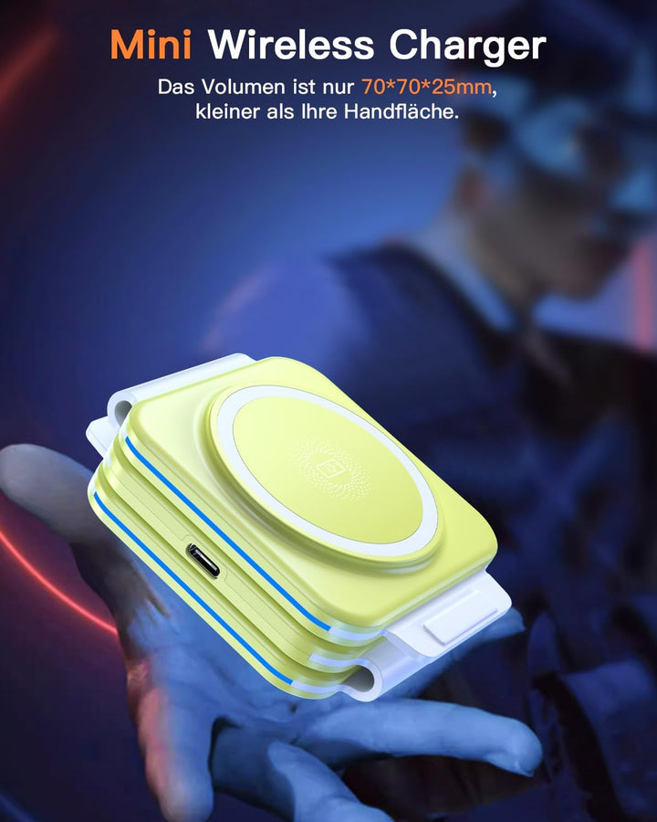 3 in 1 Faltbare kabellose Reiseladestation, Apple Ladestation Für Apple Watch und iPhone iPods, Wire