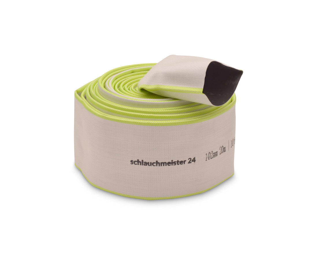 Ø 102 mm - 4 Zoll, 20 Meter Gewebeschlauch | Industrieschlauch | Bauschlauch | Flachschlauch Gewebe