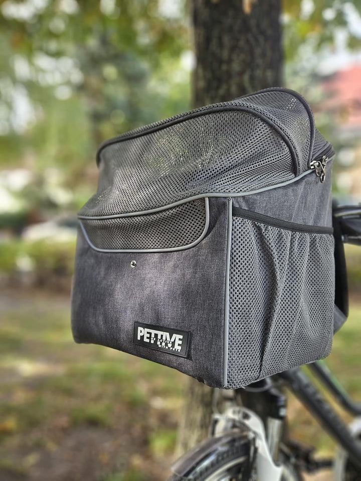 Fahrradkorb für Hunde, Fahrradkorb für Katzen, Rucksack für Hunde, Katzentransportbox mit Regenabdec