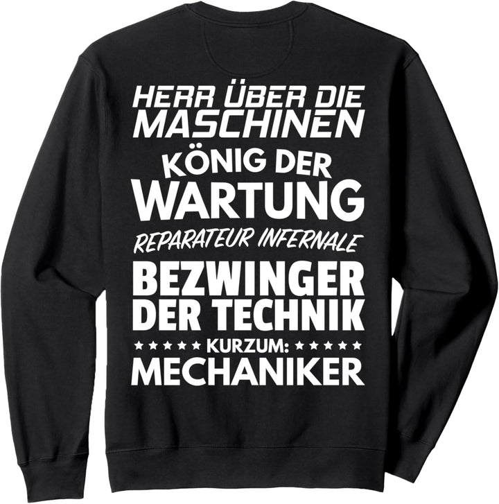 Schrauber Bezwinger Der Technik Mechaniker Sweatshirt
