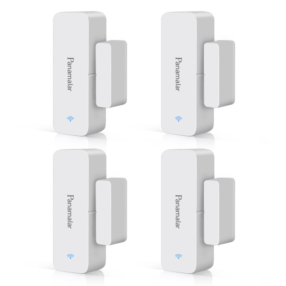 Panamalar Wireless Türfenstersensor, Niedriger Energie Tür&amp;Fensteralarm kompatibel mit Alexa/Google-