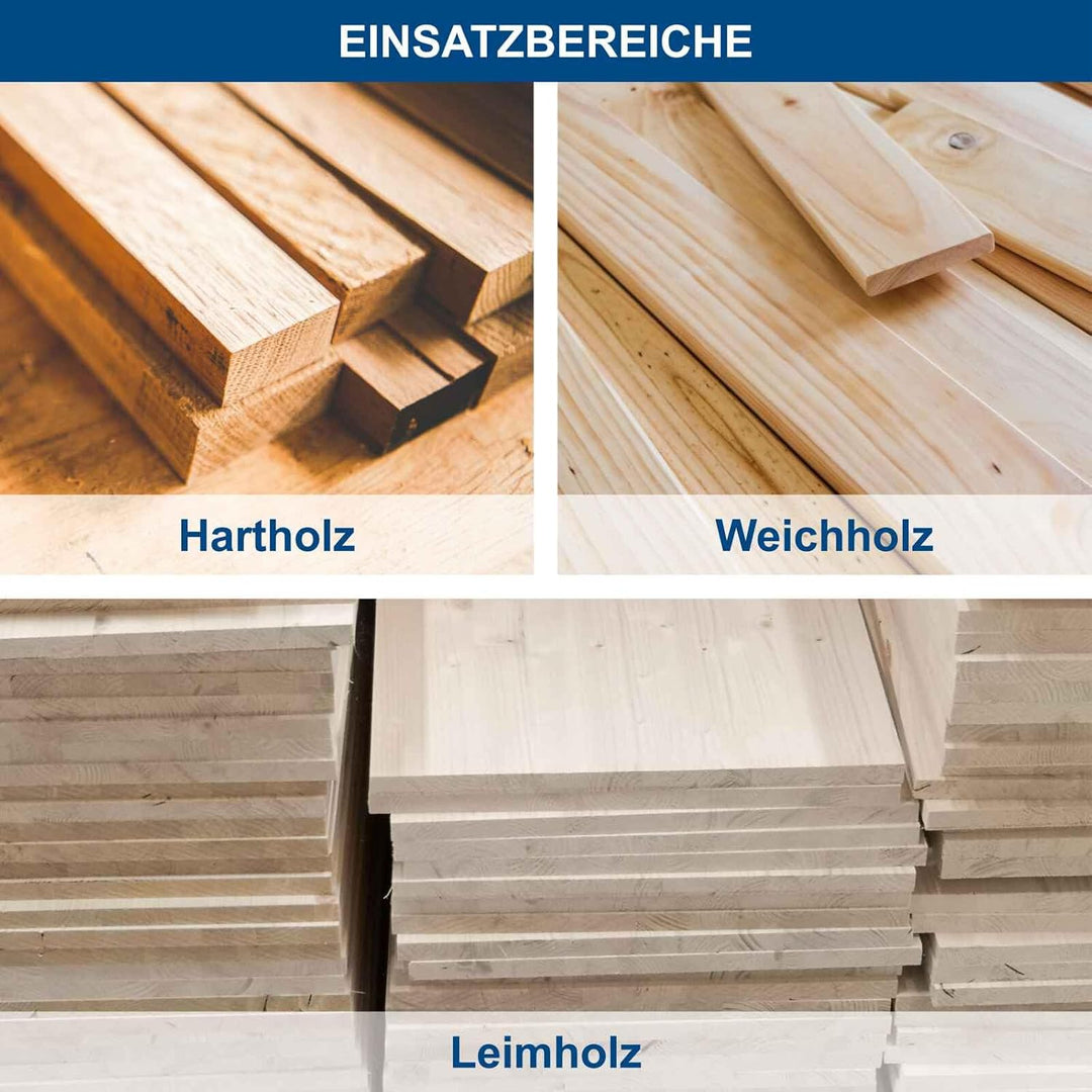 Scheppach HSS-Hobelmesser-Satz | 210 x 16,5 x 1.5/2 Stück/passend für Hobelmaschine HMS850