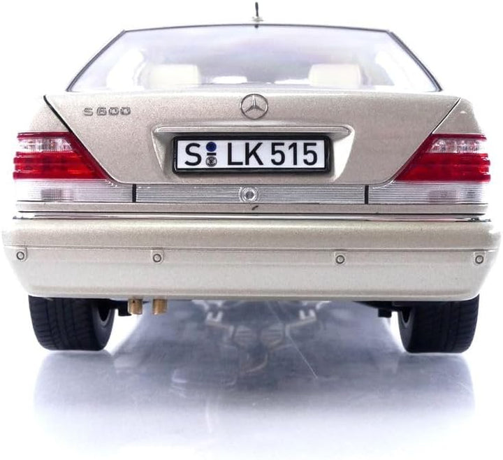 Norev - Mercedes-Benz S600 1997 Silver 1:18 Miniature, 183723, Silber, 1/18