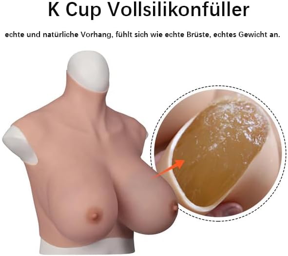Riesige Brust H K S Z Cup Silikonbrust bildet Brustplatte für Cosplay Crossdresser Drag Queen Transg