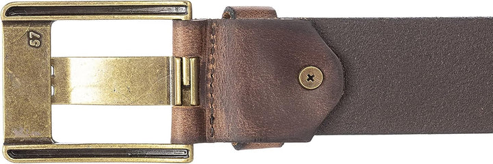 Red Bridge Herren Gürtel Ledergürtel Breiter Nietengürtel Cowboy Western Nieten RB9101 90 Braun
