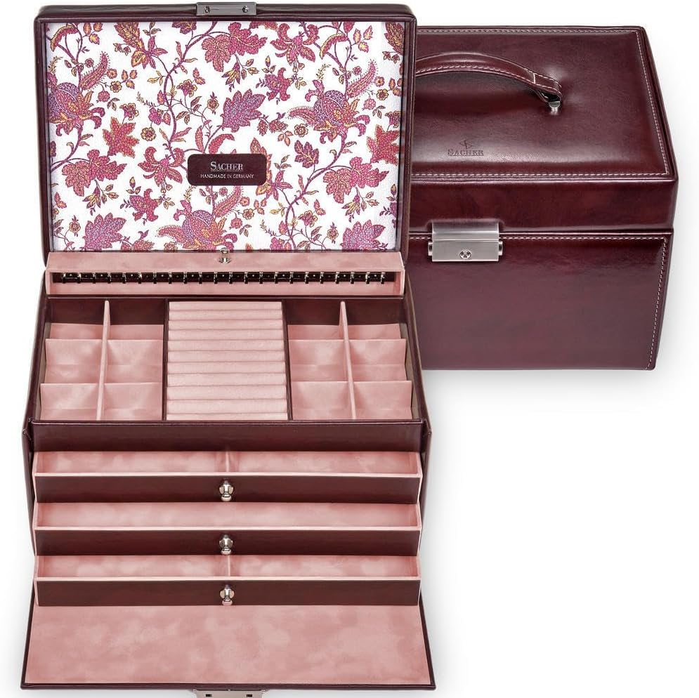 Schmuckkasten Jasmin florage/bordeaux
