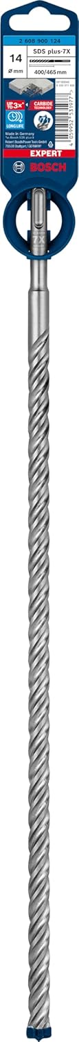 Bosch Professional 1x Expert SDS plus-7X Hammerbohrer (für Stahlbeton, Ø 14,00x465 mm, Zubehör Bohrh