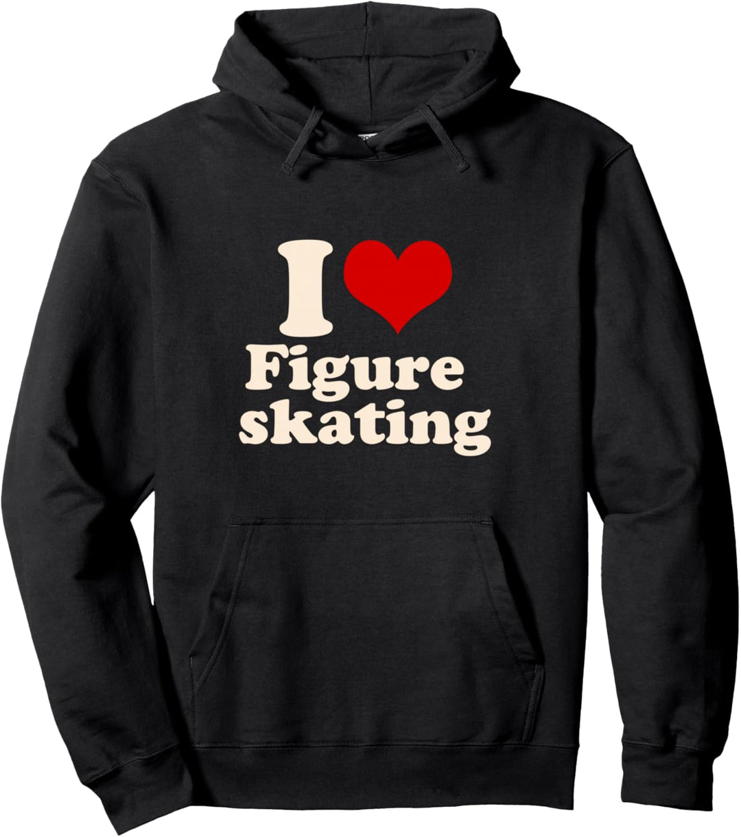 Ich liebe Eiskunstlauf Pullover Hoodie