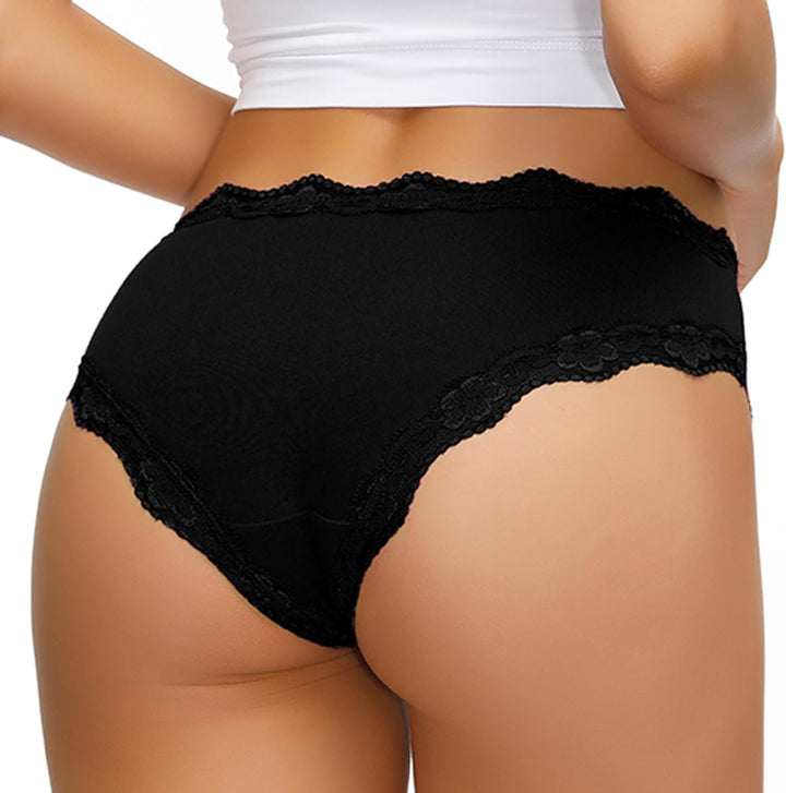 COMSOFT Baumwolle Unterwäsche Damen Höschen Sanft Spitze Hipster Slip Mehrfarbig XXL Mehrfarbige Sli