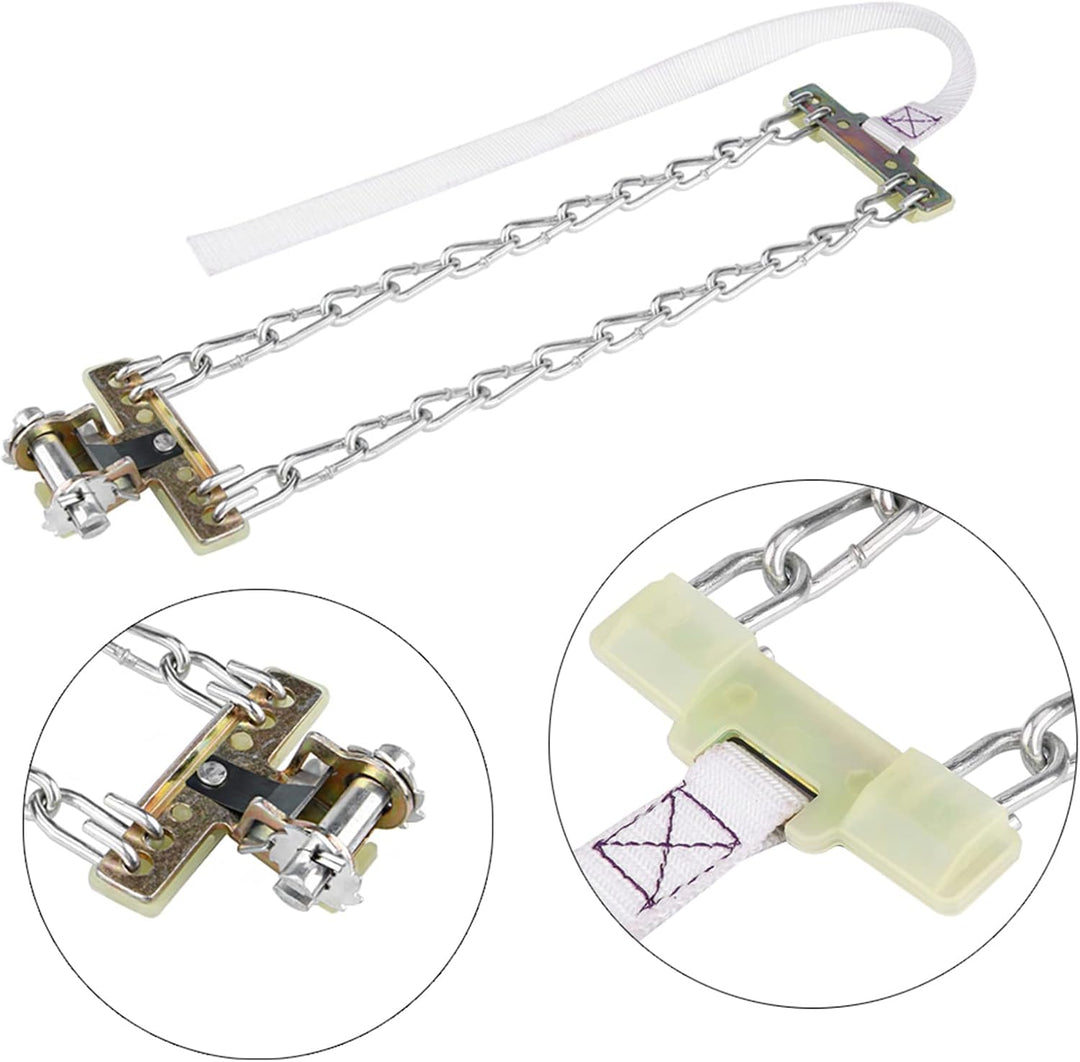 Schneeketten Fydun 3pcs Auto Reifen Schneekette Reifen Rutscht Stahlkette Gummi Reifen Gleitschutzst