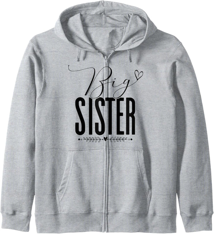 Big Sister Geschwister Annoncement Family Sis Love Kapuzenjacke
