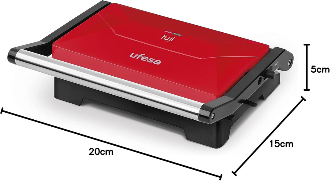 Ufesa Kontaktgrill und XXL Sandwichtoaster für alle Toastgrössen geeignet, Steak und Panini Grill, a