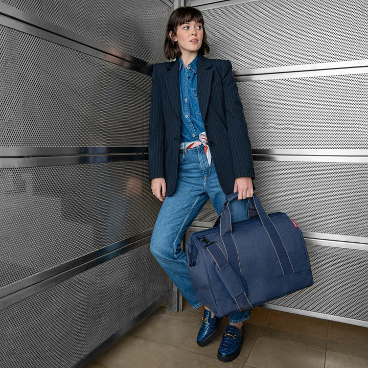 Reisenthel Allrounder-MT4113 Tasche Herringbone dark blue L