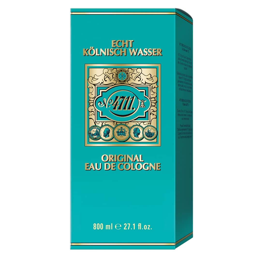 4711® Echt Kölnisch Wasser | Eau de Cologne 800ml Molanusflasche - Duftklassiker im ikonischen Flako
