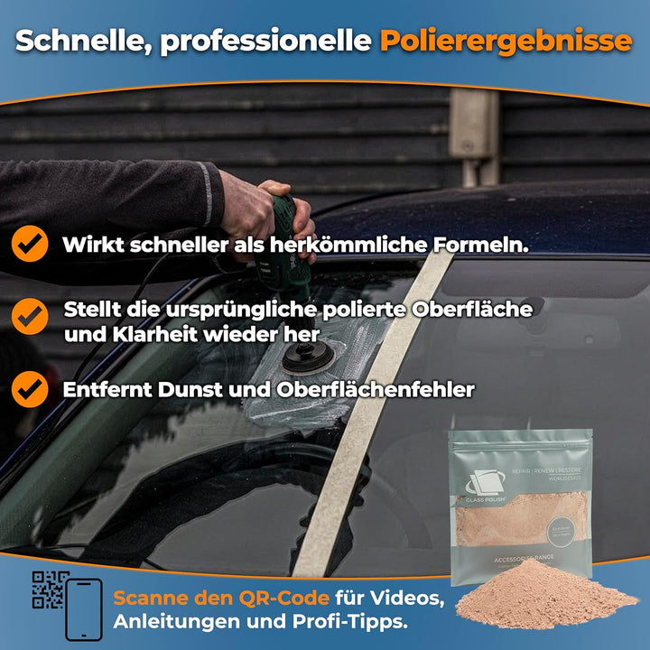 Glass Polish 90010 Cerium Oxide, Ceroxid Glaspolierlösung, Glas Polierpulver | 1 kg