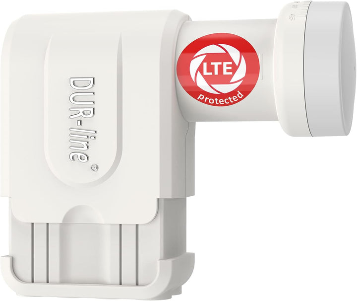 DUR-line +Ultra Octo LNB - 8 Teilnehmer weiss - mit LTE-Filter, 8-Fach, digital mit Wetterschutz, Fu