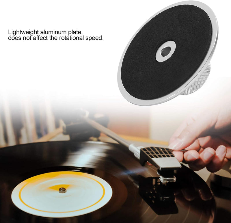 Dilwe LP Plattenspieler Disc Stabilizer Record, Aluminium Record Weight Stabilizer, Record Weight Cl