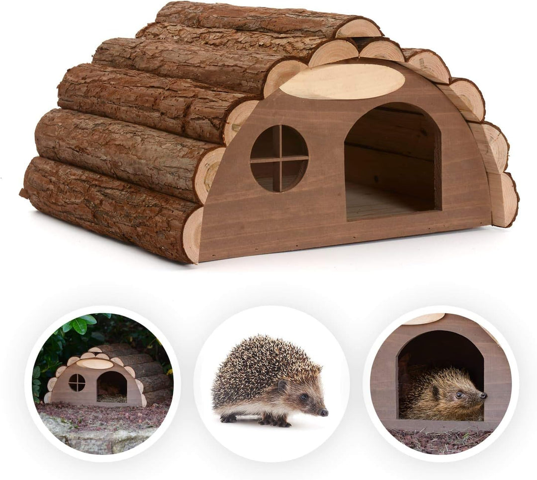 CKB LTD Holzhaus für Igel oder Meerschweinchen – Outdoor Schuppen – Hotel kann auch für den Wintersc