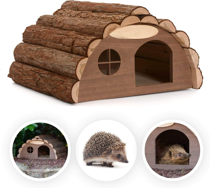 CKB LTD Holzhaus für Igel oder Meerschweinchen – Outdoor Schuppen – Hotel kann auch für den Wintersc