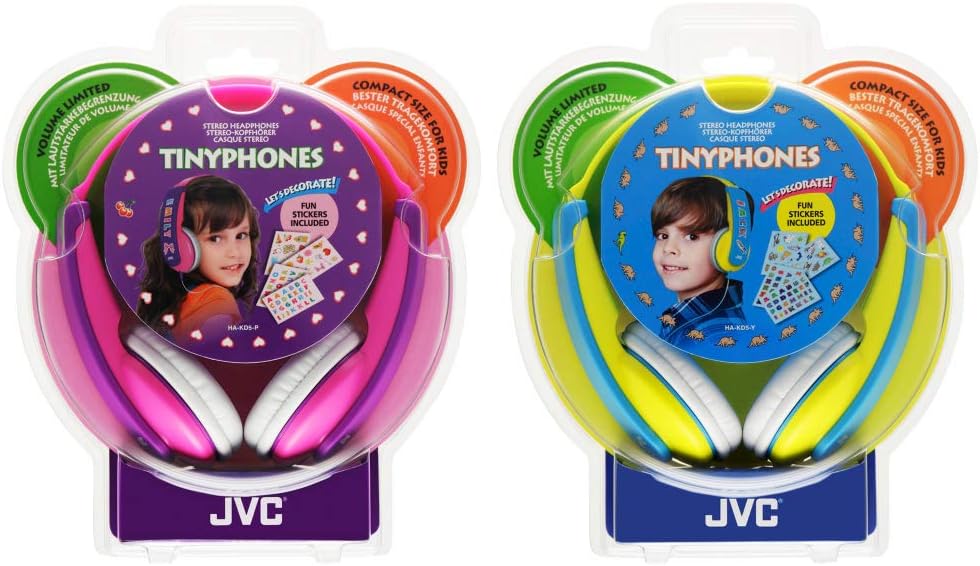 JVC HA-KD5-P-E Kinder Stereo Kopfhörer pink, Pink