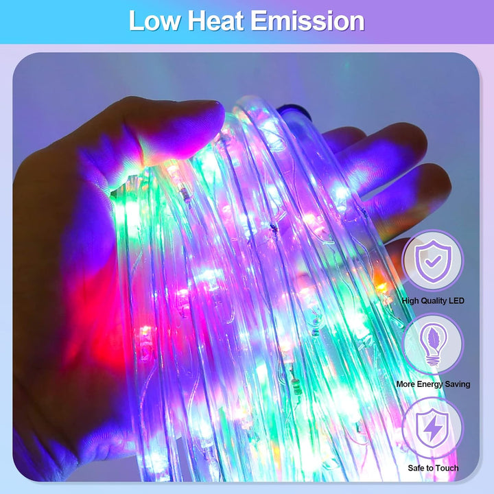 Jopassy LED Lichterschlauch Aussen, 20m 480 Lichtschlauch aussen Wasserfest LED Schlauch Lichterkett