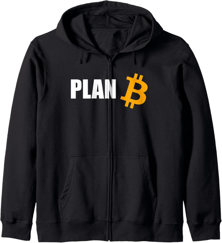 Bitcoin Plan B Cryptocurrency Meme Kapuzenjacke
