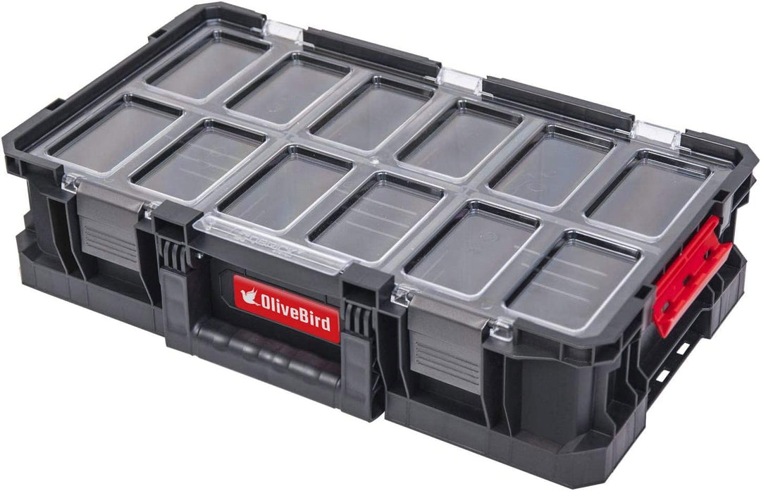 OliveBird 4 In 1 XL Sortimentskasten Werkstattwagen Rollbox Werkzeugkoffer Mobile Werkstatt Werkstat