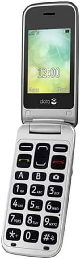 Doro 2424 GSM Mobiltelefon im eleganten Klappdesign Graphit/Silber