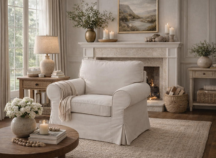 Custom Slipcover Replacement V Der Ersatz-Sofabezug ist speziell für IKEA EKTORP Sessel-Sofa hergest