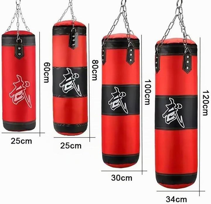 Boxsack Hängend, 15-in-1 Heavy Duty Boxsack, PU-Material Mit dickerer Kette kann 360° gedreht werden