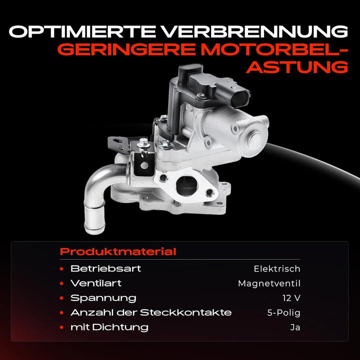 Frankberg AGR-Ventil für i40 VF iX35 EL ELH LM Carens IV Optima Sportage SL 1.7 CRDi Diesel 2010-Heu