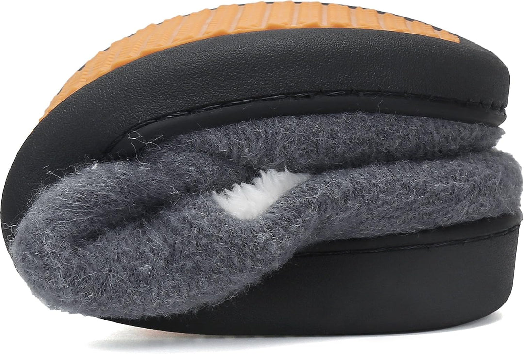 Mishansha Herren Damen Warme Hausschuhe Winter Memory Foam Plüsch Pantoffeln rutschfest Slippers,Gr.