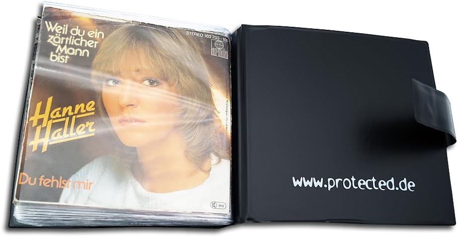 Protected Single Schallplatten (7inch) Album schwarz