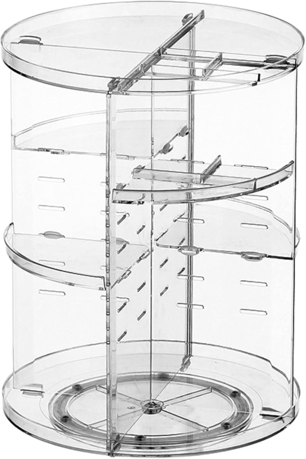 360 ° drehbarer Make up Kosmetik Schönheits Organizer, Makeup Aufbewahrungs Kosmetikbox für Kommode,